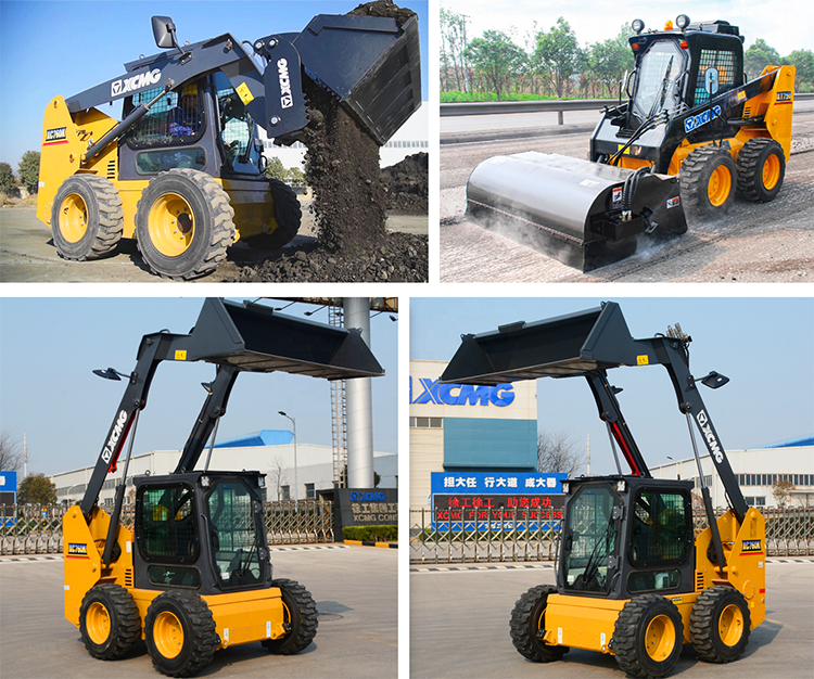 XCMG 1 ton mini skid steer loader XC760K Chinese new skidsteer loader